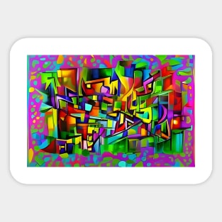 Maximum Neon Graffiti Sticker